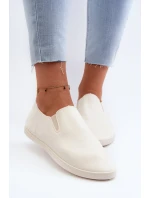 Dámské tenisky Trampky Slip-On Beige Lovinia