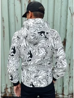Pánská mikina s kapucí bílá FashionStreet BX5790