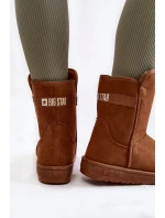 Dámské vysoké boty do sněhu Big Star KK274616 hnědé Dámské vysoké boty do sněhu Big Star KK274616 hnědé