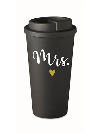 MRS. - černý termohrnek 475 ml