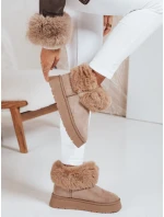 Dámské sněhule s kožešinou béžové FashionStreet ZY1056