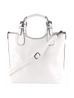 Luxusní bílá dámská kabelka 6DQBA - Ines Delaure
