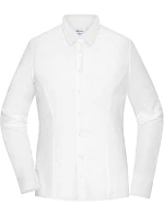 Daiber JN 1371 Popelínová halenka slim fit s dlouhým rukávem 02.1371 white Daiber JN 1371 Popelínová halenka slim fit s dlouhým rukávem 02.1371 white