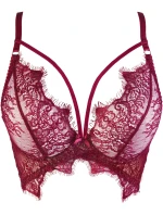 Dámská korsetová podprsenka V-9431 Vínová - Axami