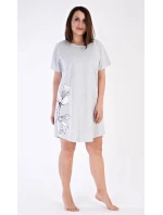 Dámská noční košile Nicol Šedá s potiskem - Vienetta