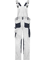 Daiber JN 1833 (62-68) Pracovní kalhoty s laclem - Strong 02.133X white/carbon Daiber JN 1833 (62-68) Pracovní kalhoty s laclem - Strong 02.133X white/carbon