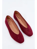 Klasické Baletky Z Eko Semiše Bordové Osallin