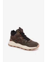 Pánské turistické boty WRANGLER WEST MEN MID 20253027 tmavozelené