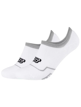 Skechers 2PPK Cushioned Footy Socks SK44011-1000 White 43-46