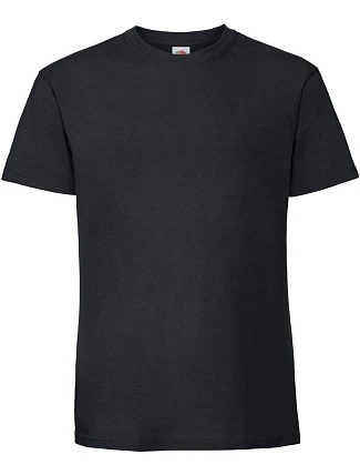 Fruit of the Loom Iconic 195 T Pánské těžké tričko 16.1422 black