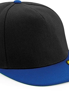 Beechfield B 660 5 panelová kšiltovka s rovným kšiltem 53.0660 black/bright royal