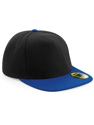 Beechfield B 660 5 panelová kšiltovka s rovným kšiltem 53.0660 black/bright royal Beechfield B 660 5 panelová kšiltovka s rovným kšiltem 53.0660 black/bright royal