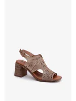 Sandály na podpatku  model 211364 Step in style