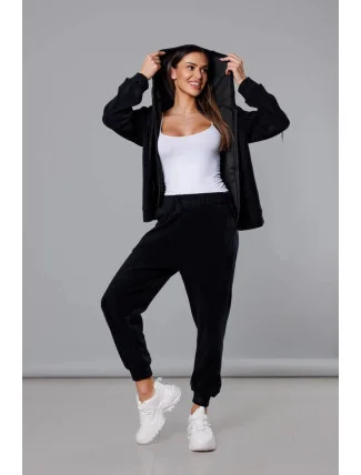 Černý dámský teplákový polarový komplet (YP-1024) Černý dámský teplákový polarový komplet (YP-1024)