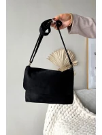 Kabelka poštovní taška z eko semiše černá Carenza Kabelka poštovní taška z eko semiše černá Carenza