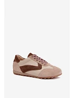 Dámské kožené semišové barefoot tenisky Zazoo N1400 béžové