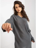 Dámský svetr BA SW C1001.57P tmavě šedá - FPrice