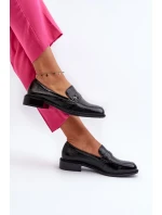 Dámské patentované černé mokasíny Nerilaja Dámské patentované černé mokasíny Nerilaja