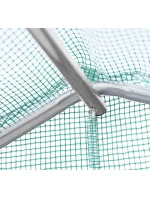 ZAHRADNÍ TUNEL 300x600x200 cm PE KONSTRUKCE ZELENÁ OCEL