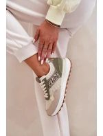 Dámské Sportovní Boty S Panterem Na Platformě Zelené Davinara Dámské Sportovní Boty S Panterem Na Platformě Zelené Davinara