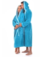 Unisex župan Tampa duo s kapucí 3959 tyrkysová - Vestis