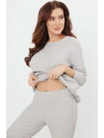 Italská móda Avira long r. long sp. barva:j.melange