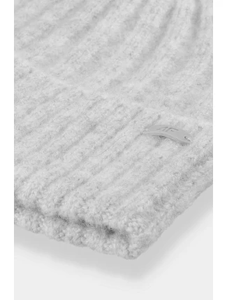 Dámská zimní čepice 4F 4FAW23ACAPF299-25M šedá