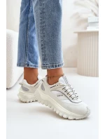 Dámské Kožené Tenisky Na Platformě Big Star OO274A221 HI-POLY SYSTEM Bílé Dámské Kožené Tenisky Na Platformě Big Star OO274A221 HI-POLY SYSTEM Bílé