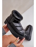 Nízké Sněhule Na Silné Podešvi D.Franklin Černé DFSH371011