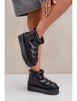 Nízké Sněhule Na Silné Podešvi D.Franklin Černé DFSH371011