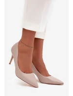 Dámské lodičky z eko kůže béžové Sivana