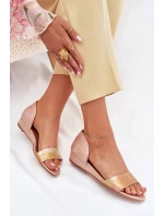 Kožené sandály Maciejka 01971-72 růžové zlato