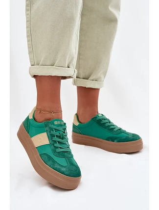 Dámské semišové tenisky Big Star TT274163 Zelené