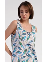 Dámská noční košile na ramínka Listy