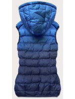 Tmavě modrá prošívaná dámská vesta (HV-1512)