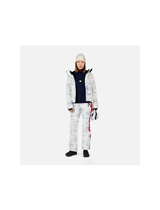 Dámské lyžařské kalhoty ROSSIGNOL W Jcc Sublim Pant, bílé Dámské lyžařské kalhoty ROSSIGNOL W Jcc Sublim Pant, bílé