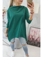 Mikina s potiskem křídel zelená