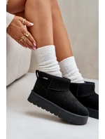 Nízké Sněhové Boty Na Platformě Big Star OO274A099 Černé