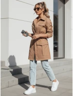 VERMONT dámský přechodový kabát s vázáním velbloudí barvy FashionStreet NY0580 VERMONT dámský přechodový kabát s vázáním velbloudí barvy FashionStreet NY0580