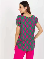 Dámská halenka D73771R10978Q zelená - FPrice