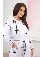 Sada s potiskem pistole bílá