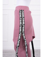 Kalhoty/oblek se selfie nápisy tmavě růžové