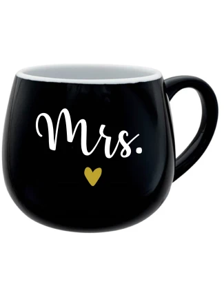 MRS. - černý keramický hrníček 300 ml