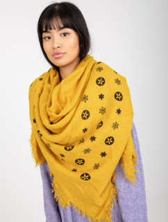 Dámský šátek  AT CH 23502 1.51 Tmavě žlutá s potiskem - FPrice