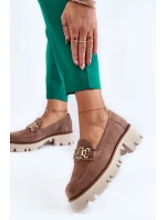 Semišové boty se zdobením Laura Messi 2489 Hněde