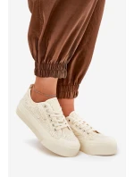Dámské Krajkové Tenisky Big Star RR274746 Béžové