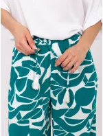 Kalhoty D73771M62237F tmavě zelené Kalhoty D73771M62237F tmavě zelené