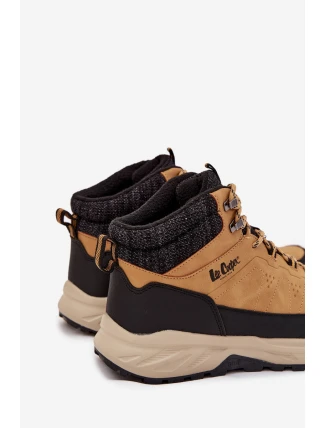 Pánské zateplené trekingové boty Lee Cooper – camel