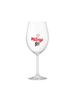 MILUJI TĚ! (SRDÍČKO) - čirá sklenice na víno 350 ml MILUJI TĚ! (SRDÍČKO) - čirá sklenice na víno 350 ml