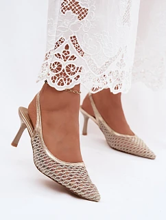 Sandály na podpatku model 228951 Step in style